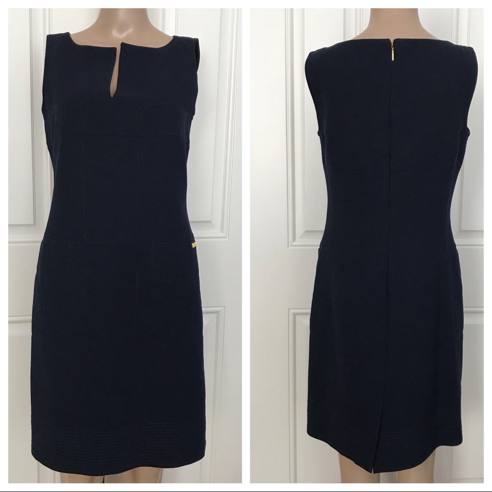 Tory Burch Navy Sleeveless Dress
